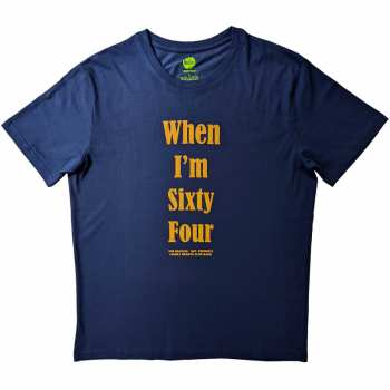 Merch The Beatles: The Beatles Unisex T-shirt: When I'm Sixty Four (back Print) (xx-large) XXL