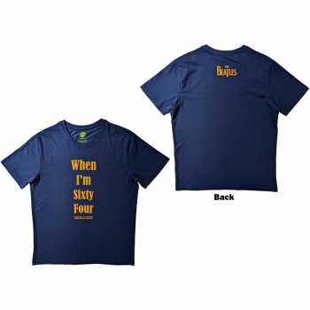 Merch The Beatles: The Beatles Unisex T-shirt: When I'm Sixty Four (back Print) (large) L