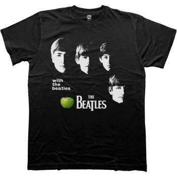 Merch The Beatles: The Beatles Unisex T-shirt: With The Beatles Apple (small) S