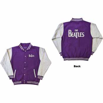 Merch The Beatles: The Beatles Unisex Varsity Jacket: Drop T Logo (back Print) (x-large) XL
