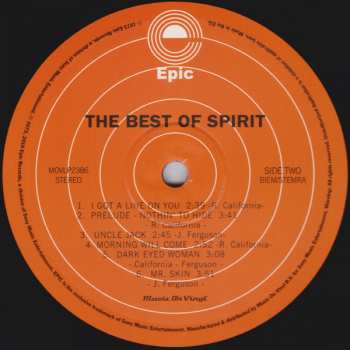 LP Spirit: The Best Of Spirit 4428