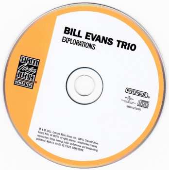 CD The Bill Evans Trio: Explorations 295021