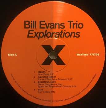 LP The Bill Evans Trio: Explorations LTD 137621