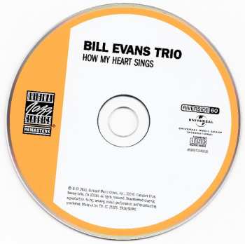CD The Bill Evans Trio: How My Heart Sings! 46519