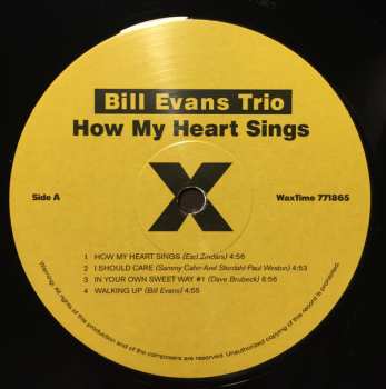 LP The Bill Evans Trio: How My Heart Sings LTD 59672