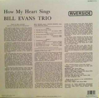 LP The Bill Evans Trio: How My Heart Sings 452954