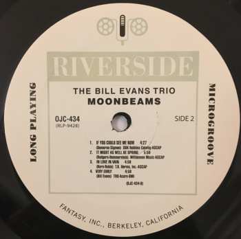 LP The Bill Evans Trio: Moon Beams 441447