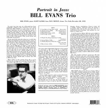 LP The Bill Evans Trio: Portrait In Jazz DLX 81631