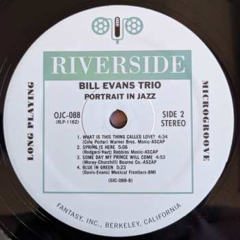 LP The Bill Evans Trio: Portrait In Jazz 59698