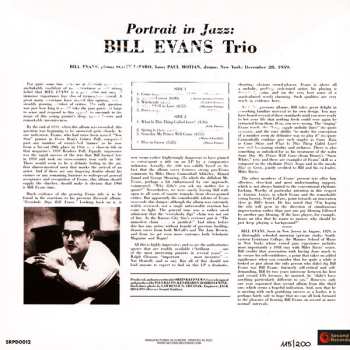 LP The Bill Evans Trio: Portrait In Jazz CLR | LTD 525114