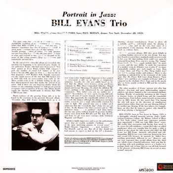 LP The Bill Evans Trio: Portrait In Jazz CLR | LTD