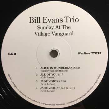 LP The Bill Evans Trio: Sunday At The Village Vanguard LTD 58793