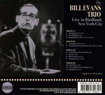 CD The Bill Evans Trio: Live At Birdland, New York City  112179