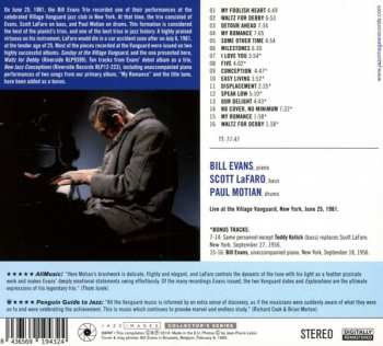 CD The Bill Evans Trio: Waltz For Debby LTD 246014