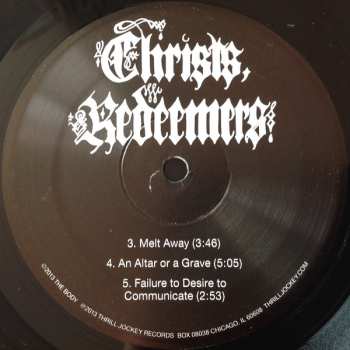 2LP The Body: Christs, Redeemers 72084