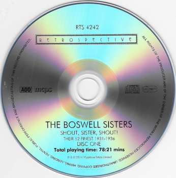2CD The Boswell Sisters: Shout, Sister, Shout! Their 52 Finest 1931-1936 346907