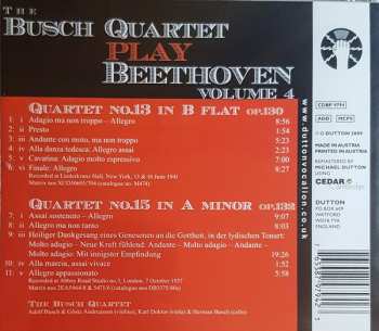 CD The Busch Quartet: Beethoven Volume 4 359365