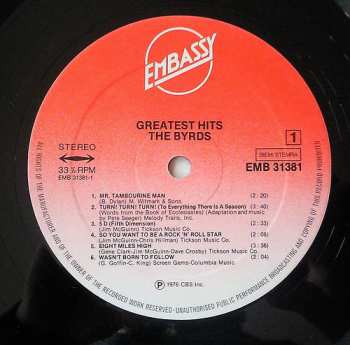 LP The Byrds: Greatest Hits
