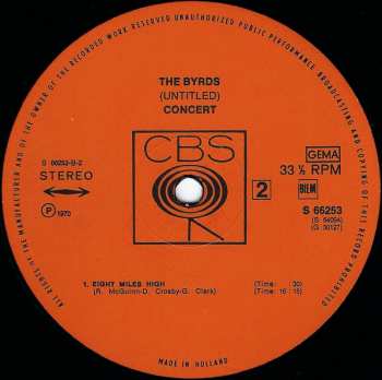2LP The Byrds: (Untitled)
