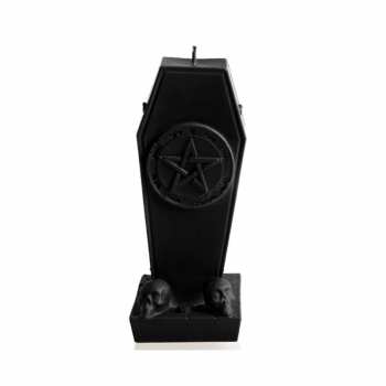 Merch The Candles: Svíčka Coffin With Pentagram - Black Matt 