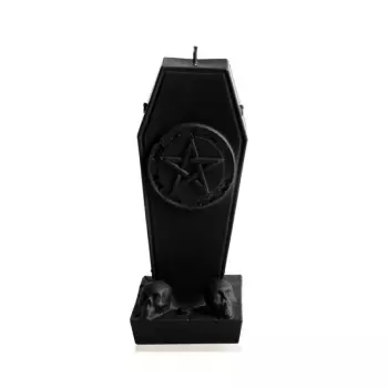 The Candles: Svíčka Coffin With Pentagram - Black Matt 