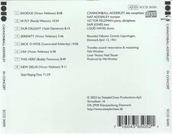 CD The Cannonball Adderley Quintet: In Concert - Falkoner Centret, April 13, 1961 446352