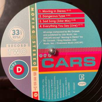 2LP The Cars: Moving In Stereo: The Best Of The Cars 89236