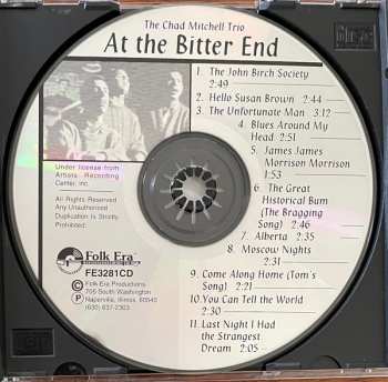 CD The Chad Mitchell Trio: At The Bitter End 468157