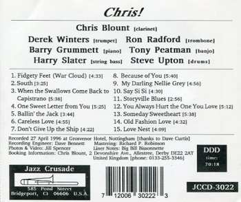CD The Chris Blount New Orleans Jazz Band: Chris ! 96632