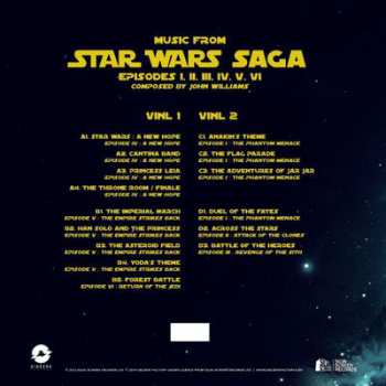 2LP The City of Prague Philharmonic Orchestra: Music from Star Wars Saga Episodes I-VI LTD 77662