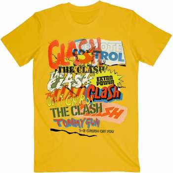 Merch The Clash: Tričko Singles Collage Text  XXL