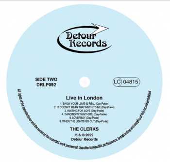 LP The Clerks: Live In London CLR 383534