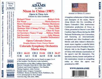 3CD The Colorado Symphony Orchestra: Nixon In China 121945