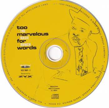 CD The Count Basie Bunch: Too Marvelous For Words 269593