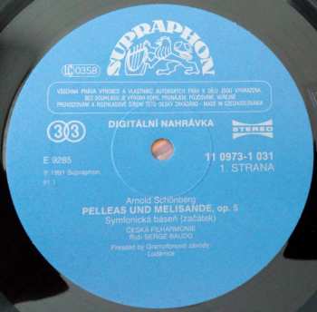 LP The Czech Philharmonic Orchestra: Pelléas Et Mélisande 280197