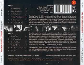 2CD The Dave Brubeck Quartet: At Carnegie Hall