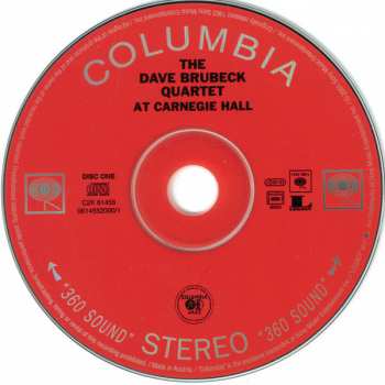 2CD The Dave Brubeck Quartet: At Carnegie Hall 115379