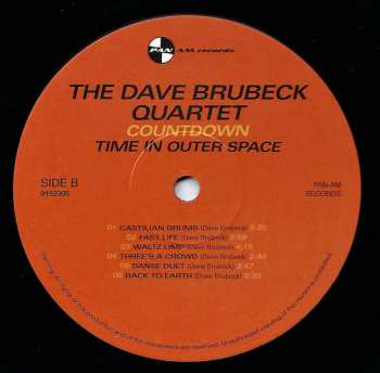 LP The Dave Brubeck Quartet: Countdown Time In Outer Space LTD 61035