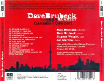 CD The Dave Brubeck Quartet: The 1965 Canadian Concert 