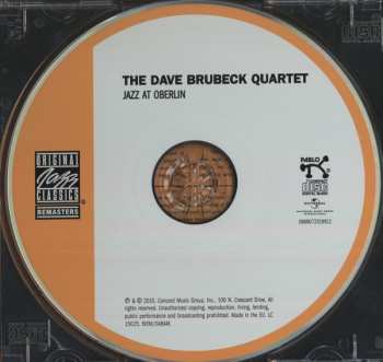 CD The Dave Brubeck Quartet: Jazz At Oberlin