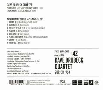 CD The Dave Brubeck Quartet: Zurich 1964 403456