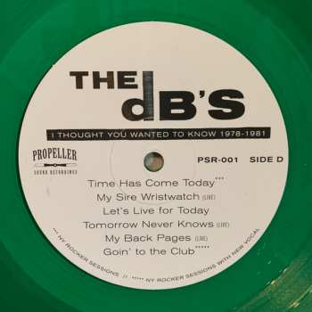2LP The dB's: I Thought You Wanted To Know 1978-1981 LTD | CLR 451606
