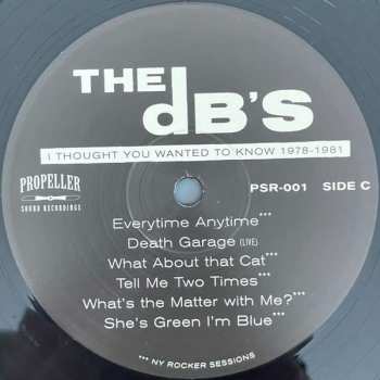 2LP The dB's: I Thought You Wanted To Know 1978-1981 479583