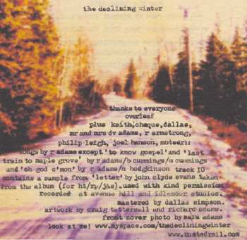 CD The Declining Winter: Goodbye Minnesota