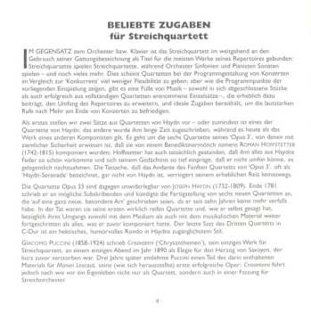 CD The Delmé String Quartet: Favourite Encores For String Quartet