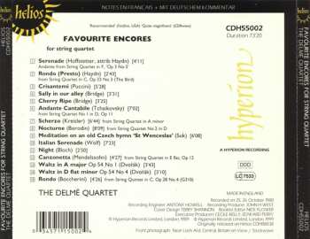 CD The Delmé String Quartet: Favourite Encores For String Quartet