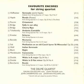 CD The Delmé String Quartet: Favourite Encores For String Quartet