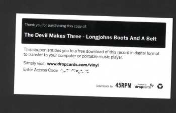LP The Devil Makes Three: Longjohns, Boots And A Belt 378084