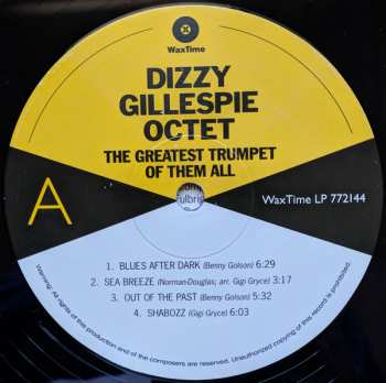 LP The Dizzy Gillespie Octet: The Greatest Trumpet Of Them All 417278