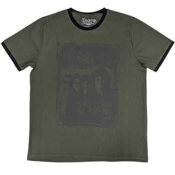 Merch The Doors: The Doors Unisex Ringer T-shirt: New Haven Frame (medium) Green